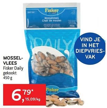 Promoties Mosselvlees fisker daily - Fisker Daily - Geldig van 22/03/2023 tot 04/04/2023 bij Alvo