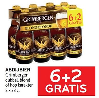 Promoties Abdijbier grimbergen 6+2 gratis - Grimbergen - Geldig van 22/03/2023 tot 04/04/2023 bij Alvo