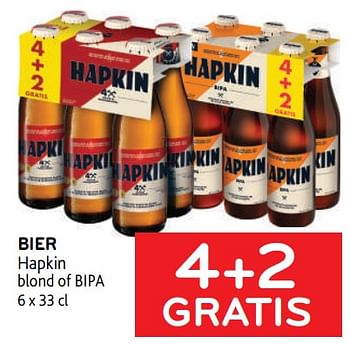 Promoties Bier hapkin 4+2 gratis - Hapkin - Geldig van 22/03/2023 tot 04/04/2023 bij Alvo