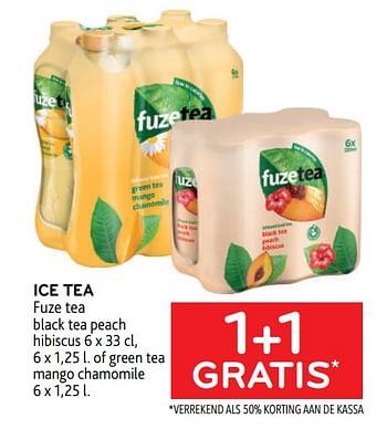 Promoties Ice tea fuze tea 1+1 gratis - FuzeTea - Geldig van 22/03/2023 tot 04/04/2023 bij Alvo