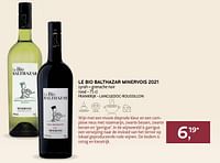 Le bio balthazar minervois 2021 syrah - grenache noir rood-Rode wijnen