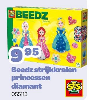 Promoties Beedz strijkkralen princessen diamant - SES - Geldig van 07/03/2023 tot 15/04/2023 bij Happyland