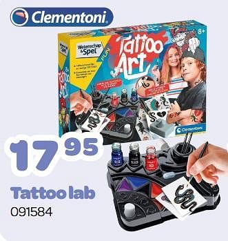Promoties Tattoo lab - Clementoni - Geldig van 07/03/2023 tot 15/04/2023 bij Happyland