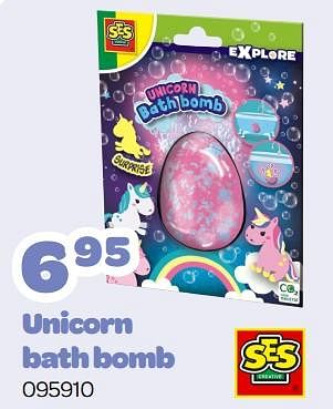 Promoties Unicorn bath bomb - SES - Geldig van 07/03/2023 tot 15/04/2023 bij Happyland