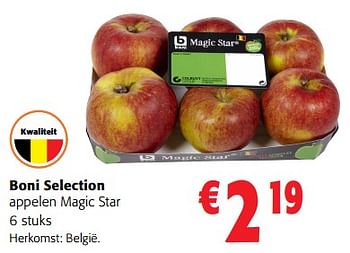 Promoties Boni selection appelen magic star - Boni - Geldig van 08/03/2023 tot 21/03/2023 bij Colruyt