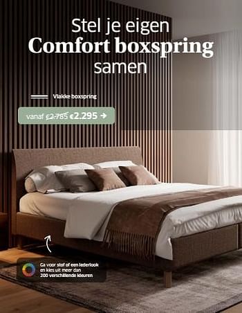 Promoties Comfort boxspring vlakke - Huismerk - Sleeplife - Geldig van 10/03/2023 tot 18/03/2023 bij Sleeplife