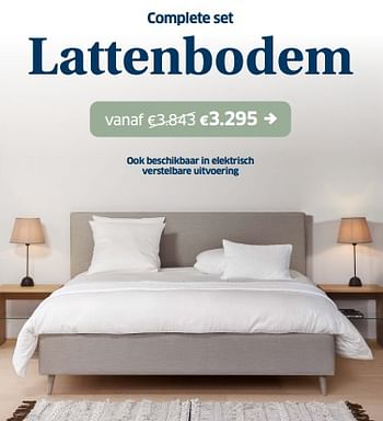 Promoties Complete set lattenbodem - Huismerk - Sleeplife - Geldig van 10/03/2023 tot 18/03/2023 bij Sleeplife