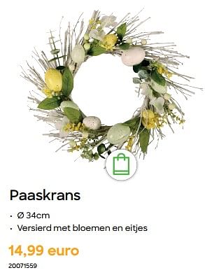 Promoties Paaskrans - Huismerk - Ava - Geldig van 08/03/2023 tot 24/04/2023 bij Ava