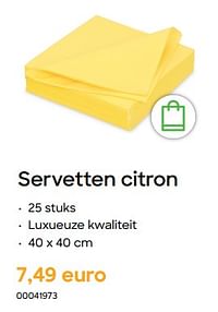 Servetten citron-Huismerk - Ava