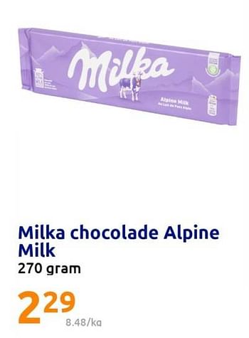 Promoties Milka chocolade alpine milk - Milka - Geldig van 08/03/2023 tot 14/03/2023 bij Action