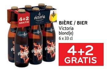 Promotions Bière victoria 4+2 gratis - Victoria - Valide de 22/03/2023 à 04/04/2023 chez Alvo