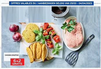 Promotions Chicken crusties 6+2 gratis - Produit maison - Alvo - Valide de 29/03/2023 à 04/04/2023 chez Alvo