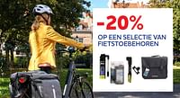 Promoties -20% op een selectie van fietstoebehoren - Huismerk - Auto 5  - Geldig van 09/03/2023 tot 09/05/2023 bij Auto 5