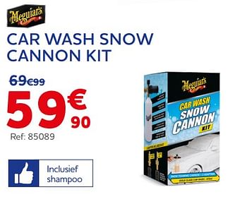 Promoties Car wash snow cannon kit - meguiar's - Geldig van 09/03/2023 tot 09/05/2023 bij Auto 5