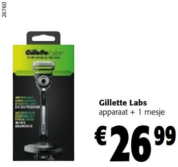 Promoties Gillette labs apparaat + 1 mesje - Gillette - Geldig van 08/03/2023 tot 21/03/2023 bij Colruyt