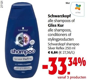 Promoties Schwarzkopf shampoo silver reflex - Schwarzkopf - Geldig van 08/03/2023 tot 21/03/2023 bij Colruyt