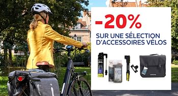Promoties -20% sur une sélection d’accessoires vélos - Huismerk - Auto 5  - Geldig van 09/03/2023 tot 09/05/2023 bij Auto 5