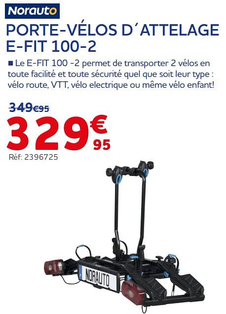 Norauto Porte v los d attelage e fit 100 2 En promotion chez Auto 5