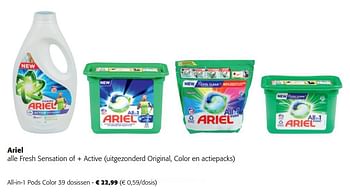 Promoties Ariel all-in-1 pods color - Ariel - Geldig van 08/03/2023 tot 21/03/2023 bij Colruyt
