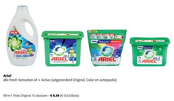 Promoties Ariel all-in-1 pods original - Ariel - Geldig van 08/03/2023 tot 21/03/2023 bij Colruyt