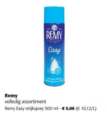 Promoties Remy easy strijkspray - Remy - Geldig van 08/03/2023 tot 21/03/2023 bij Colruyt