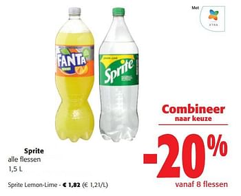 Promoties Sprite lemon-lime - Sprite - Geldig van 08/03/2023 tot 21/03/2023 bij Colruyt