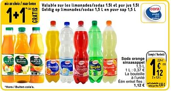 Promoties Soda orange sinaasappel - Huismerk - Cora - Geldig van 14/03/2023 tot 20/03/2023 bij Cora