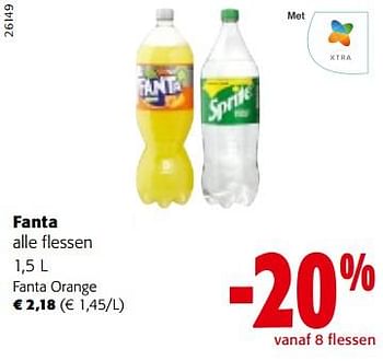 Promotions Fanta orange - Fanta - Valide de 08/03/2023 à 21/03/2023 chez Colruyt