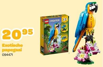 Promoties Exotische papegaai - Lego - Geldig van 13/03/2023 tot 15/04/2023 bij Happyland