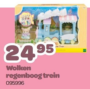 Promoties Wolken regenboog trein - Sylvanian Families - Geldig van 13/03/2023 tot 15/04/2023 bij Happyland