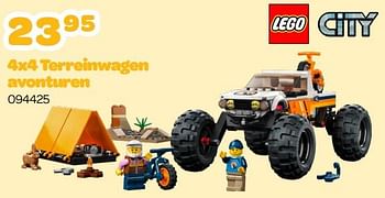 Promoties 4x4 terreinwagen avonturen - Lego - Geldig van 13/03/2023 tot 15/04/2023 bij Happyland