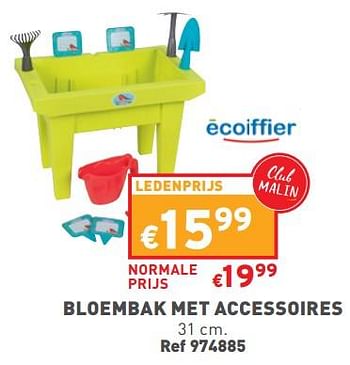 Promoties Bloembak met accessoires - Ecoiffier - Geldig van 22/03/2023 tot 27/03/2023 bij Trafic