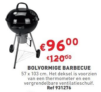 Promoties Bolvormige barbecue - Huismerk - Trafic  - Geldig van 22/03/2023 tot 27/03/2023 bij Trafic