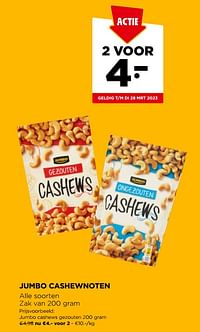 Jumbo cashews gezouten-Huismerk - Jumbo