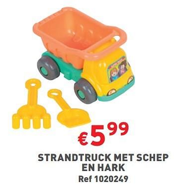 Promoties Strandtruck met schep en hark - Huismerk - Trafic  - Geldig van 22/03/2023 tot 27/03/2023 bij Trafic