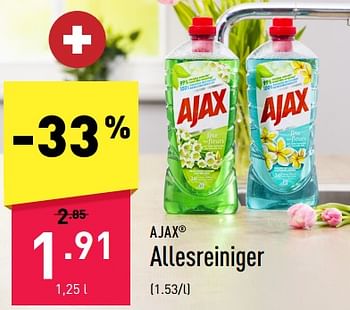 Promotions Allesreiniger - Ajax - Valide de 25/03/2023 à 31/03/2023 chez Aldi
