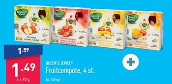 Promoties Fruitcompote - Queen's Jewel - Geldig van 20/03/2023 tot 31/03/2023 bij Aldi