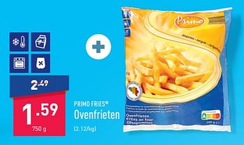 Promoties Ovenfrieten - PRIMO FRIES - Geldig van 20/03/2023 tot 31/03/2023 bij Aldi