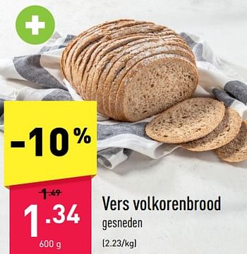 Promoties Vers volkorenbrood - Huismerk - Aldi - Geldig van 20/03/2023 tot 25/03/2023 bij Aldi