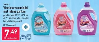 Promotions Vloeibaar wasmiddel met intens parfum - Tandil - Valide de 20/03/2023 à 31/03/2023 chez Aldi
