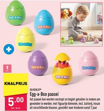 Promoties Egg-a-boo paasei - Silverlit - Geldig van 22/03/2023 tot 31/03/2023 bij Aldi