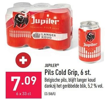 Promoties Pils cold grip - Jupiler - Geldig van 24/03/2023 tot 31/03/2023 bij Aldi