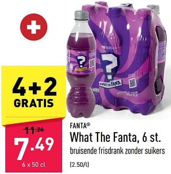Promoties What the fanta - Fanta - Geldig van 24/03/2023 tot 31/03/2023 bij Aldi