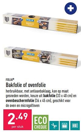 Promoties Bakfolie of ovenfolie - FOLIA - Geldig van 25/03/2023 tot 31/03/2023 bij Aldi