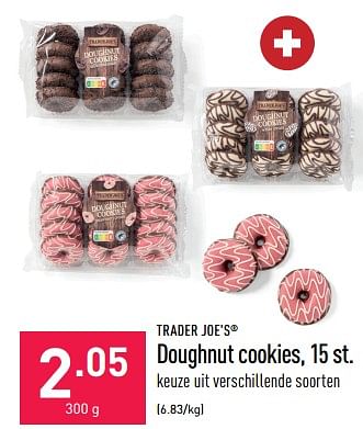 Promotions Doughnut cookies - TRADER JOE’S - Valide de 24/03/2023 à 31/03/2023 chez Aldi