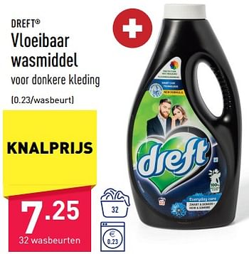 Promoties Vloeibaar wasmiddel - Dreft - Geldig van 24/03/2023 tot 31/03/2023 bij Aldi