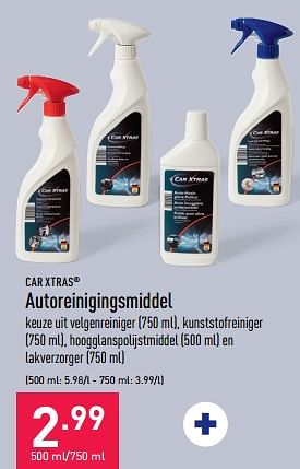 Promotions Autoreinigingsmiddel - Car Xtras - Valide de 25/03/2023 à 31/03/2023 chez Aldi