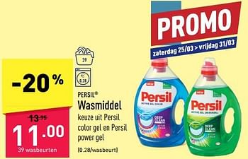 Promoties Wasmiddel - Persil - Geldig van 20/03/2023 tot 31/03/2023 bij Aldi