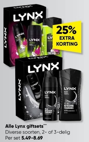 Promoties Lynx giftsets - Lynx - Geldig van 13/03/2023 tot 26/03/2023 bij Big Bazar