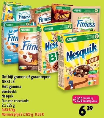 Promoties Nesquik duo van chocolade - Nestlé - Geldig van 15/03/2023 tot 21/03/2023 bij Smatch
